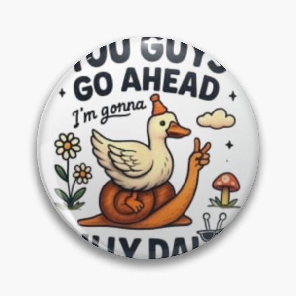 Item preview,    You Guys Go Ahead – Funny Duck and Snail Cartoon Design designed and sold by WATEKE.