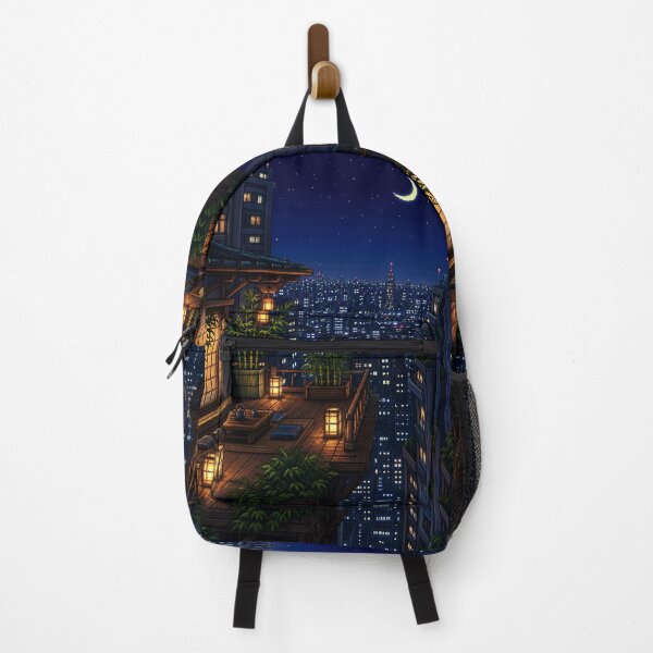 Item preview, Pixel Art Cityscape: Rooftop Garden Peace designed and sold by bapupa.