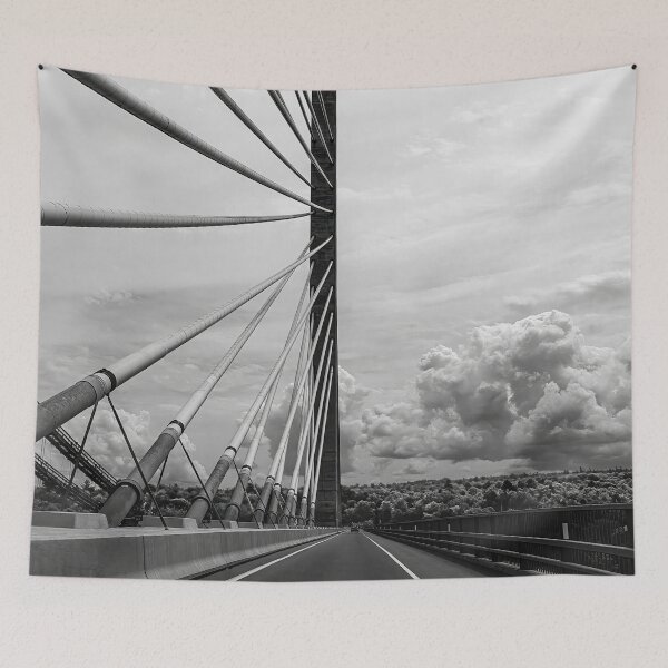 Item preview, Penobscot Narrows Bridge in Black and White designed and sold by Kay Brewer.