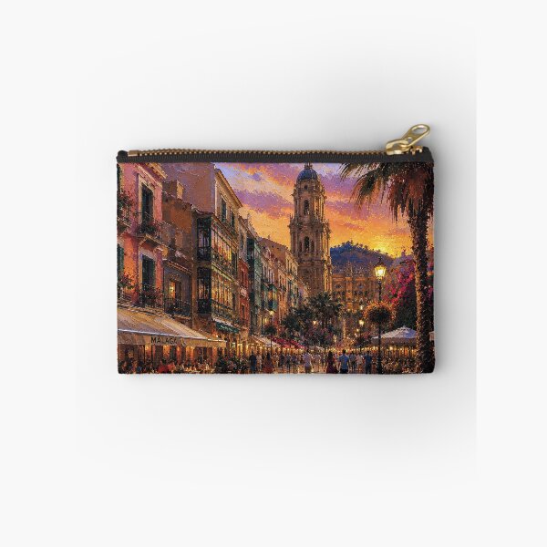 Item preview, Malaga by night painting, Spain – A Beautiful city in Europe. designed and sold by GalleryKauffeld.