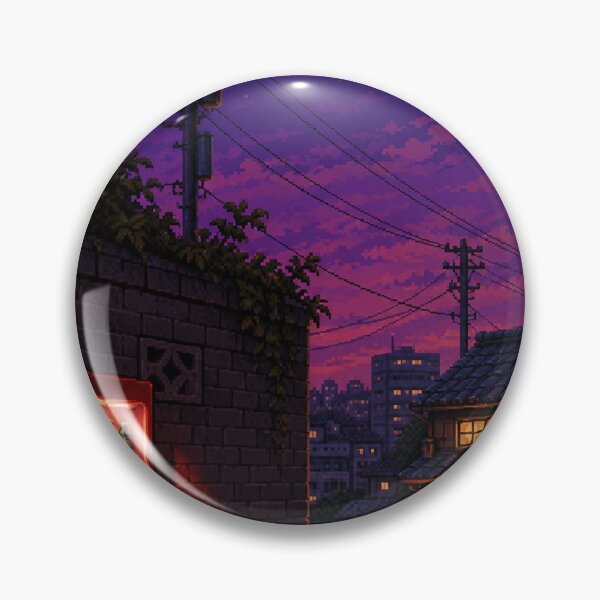 Item preview, Pixel Art Cityscape: Showa Street Corner designed and sold by bapupa.