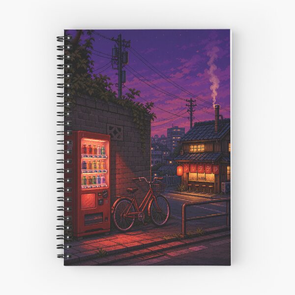 Item preview, Pixel Art Cityscape: Showa Street Corner designed and sold by bapupa.