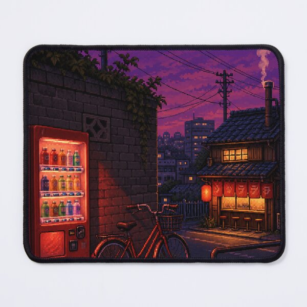 Item preview, Pixel Art Cityscape: Showa Street Corner designed and sold by bapupa.
