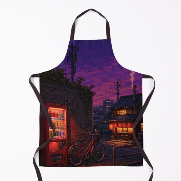 Item preview, Pixel Art Cityscape: Showa Street Corner designed and sold by bapupa.