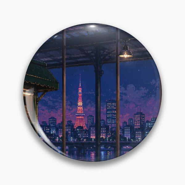 Item preview, Pixel Art Cityscape: Subway Transit Haze designed and sold by bapupa.