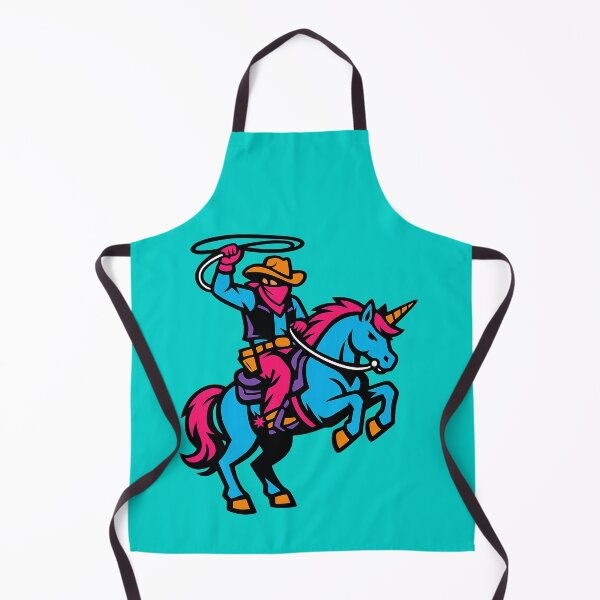 Item preview, Neon Cowboy Riding a Unicorn – Wild West Rodeo Lasso designed and sold by KungPowUnicorn.