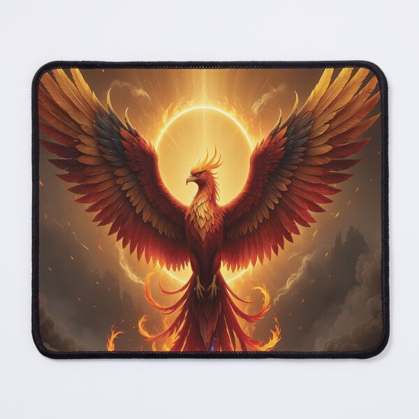 Item preview, Majestic Phoenix Rising Beneath the Golden Sun designed and sold by MDKey DESIGN.