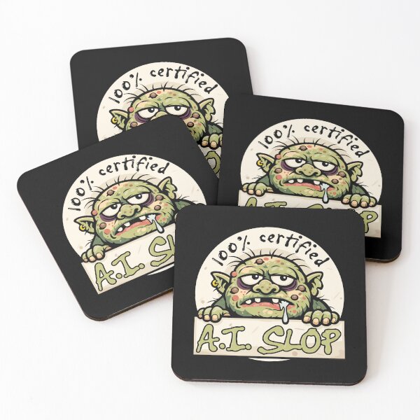 Item preview, AI Slop Troll – 100% Guaranteed AI Slop Warning designed and sold by messy-nessie.