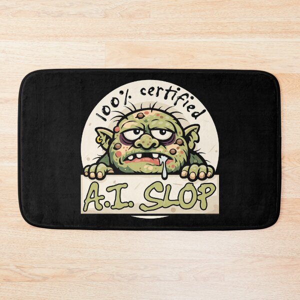 Item preview, AI Slop Troll – 100% Guaranteed AI Slop Warning designed and sold by messy-nessie.