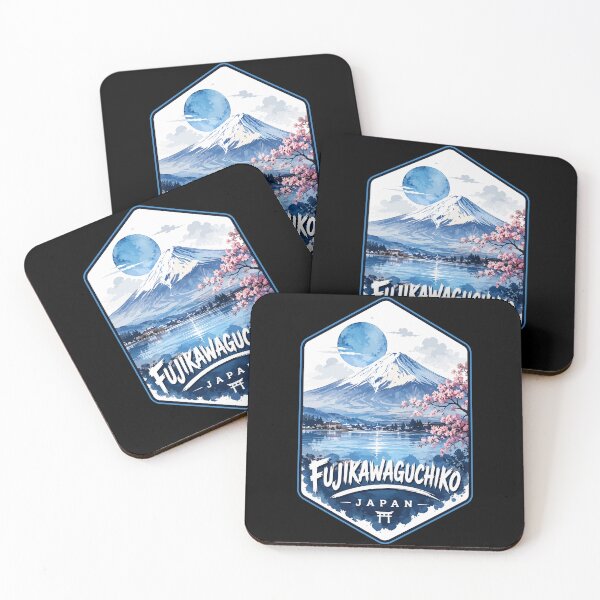 Item preview, Fujikawaguchiko Mount Fuji Japan Watercolor Art designed and sold by TomFrontierArt.