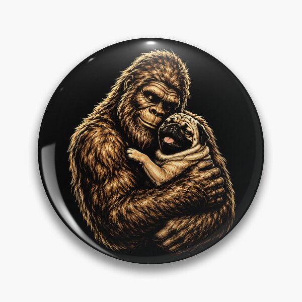 Item preview, Bigfoot and Pug Love Graphic Design designed and sold by rafaeltto.