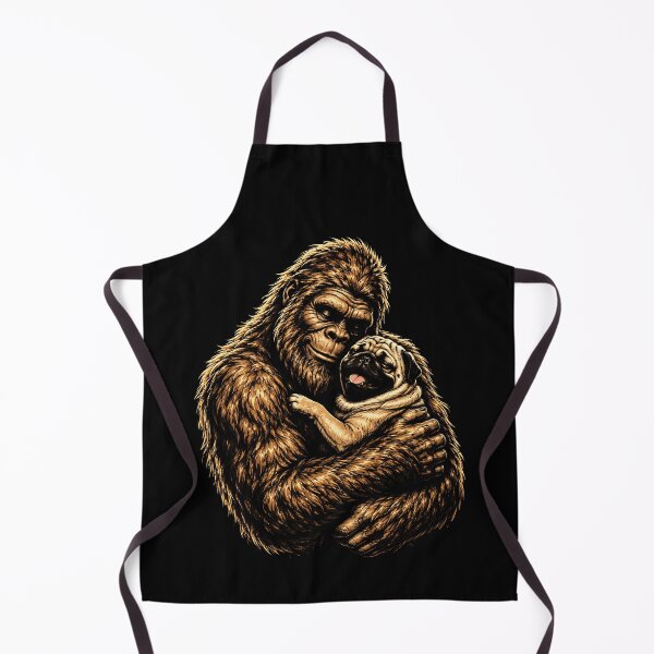 Item preview, Bigfoot and Pug Love Graphic Design designed and sold by rafaeltto.