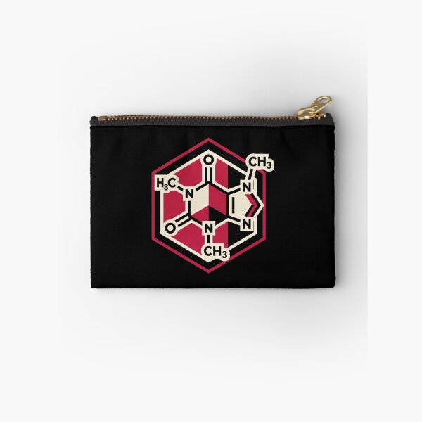 Item preview, Caffeine Molecule Hexagon Badge Chemistry Coffee Lover Geometric Aesthetic designed and sold by mood-draftsman.
