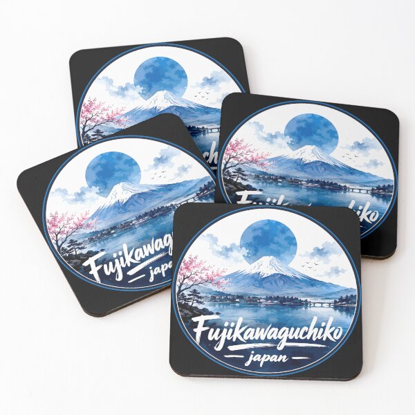 Item preview, Fujikawaguchiko Japan Mount Fuji Watercolor Art designed and sold by TomFrontierArt.
