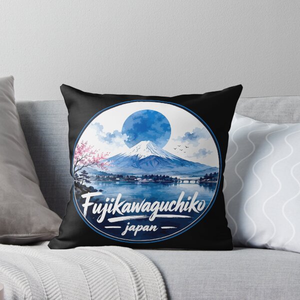 Item preview, Fujikawaguchiko Japan Mount Fuji Watercolor Art designed and sold by TomFrontierArt.