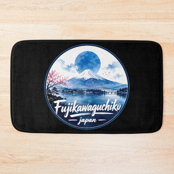 Item preview, Fujikawaguchiko Japan Mount Fuji Watercolor Art designed and sold by TomFrontierArt.