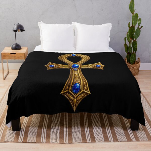 Item preview, Ankh T Shirt Egyptian Symbol Tee Ancient Egypt Blue Gem Graphic Shirt designed and sold by LintonGriffin.