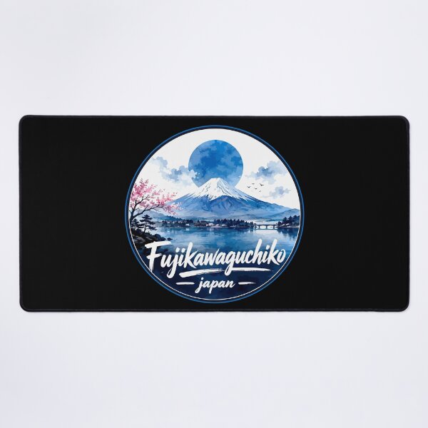 Item preview, Fujikawaguchiko Japan Mount Fuji Watercolor Art designed and sold by TomFrontierArt.
