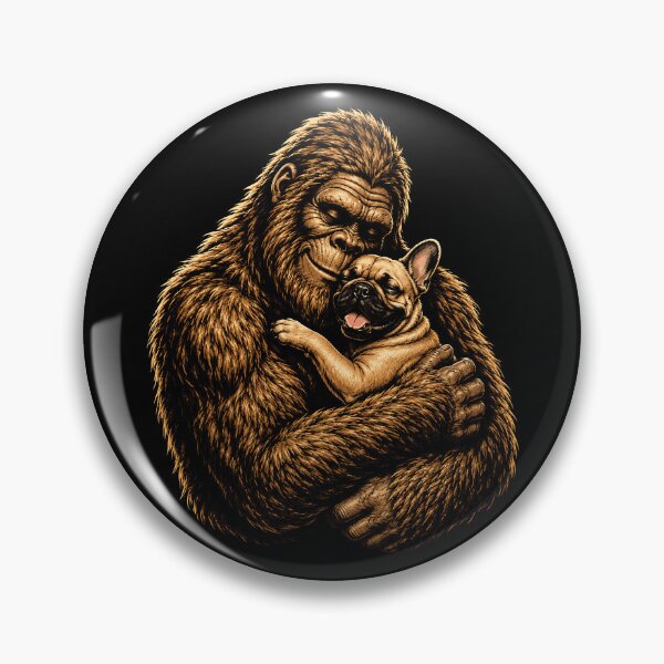Item preview, Gorilla and French Bulldog Friendship Design designed and sold by rafaeltto.