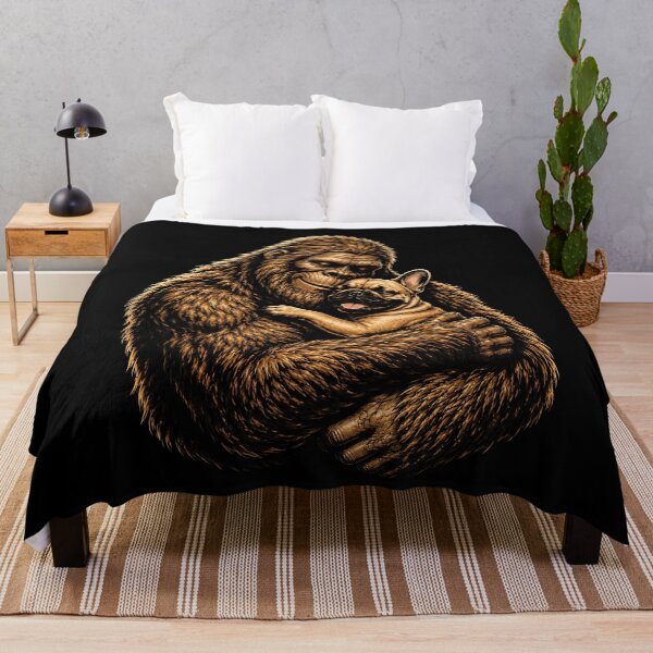 Item preview, Gorilla and French Bulldog Friendship Design designed and sold by rafaeltto.
