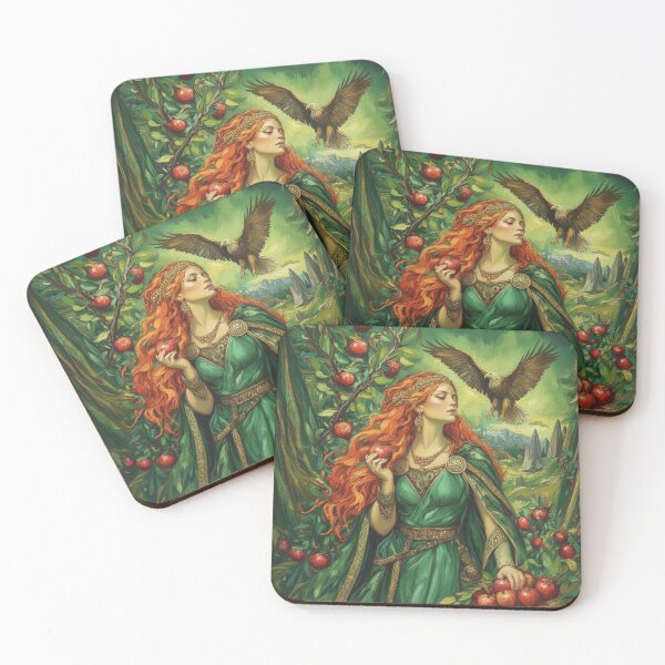 Item preview, Idun Norse Goddess of Youth: Sacred Golden Apples & Eagle Fine Art designed and sold by chihuahuashower.