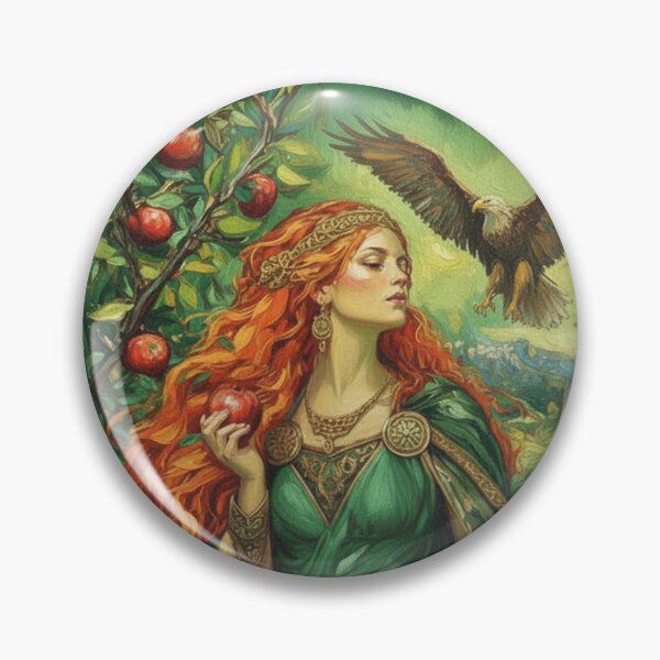Item preview, Idun Norse Goddess of Youth: Sacred Golden Apples & Eagle Fine Art designed and sold by chihuahuashower.