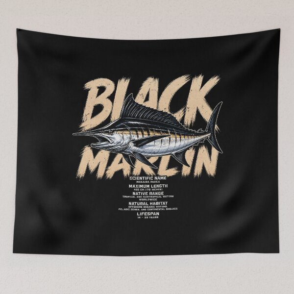 Item preview, Black Marlin Fishing Enthusiast Design designed and sold by rafaeltto.