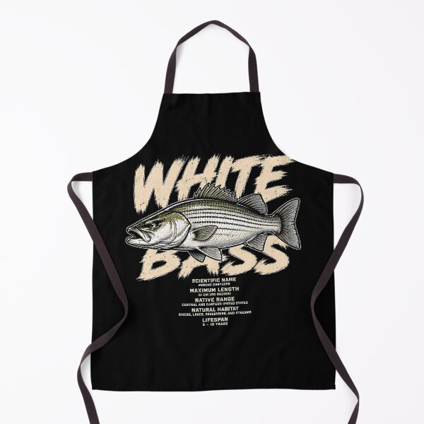 Item preview, White bass illustration with scientific details designed and sold by rafaeltto.