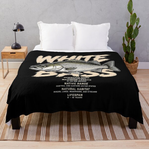 Item preview, White bass illustration with scientific details designed and sold by rafaeltto.