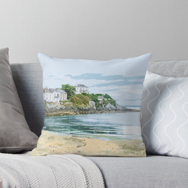 Item preview, Portmellon Cornwall.  Cornish Travel poster Uk designed and sold by BarbaraGlebska.