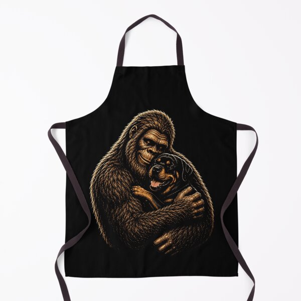 Item preview, Bigfoot and Rottweiler embrace design designed and sold by rafaeltto.