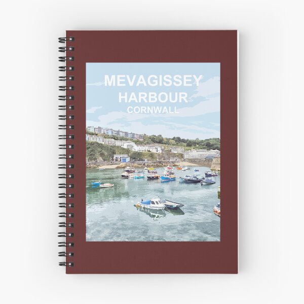 Item preview, Mevagissey Cornwall.  Cornish Travel poster Uk designed and sold by BarbaraGlebska.