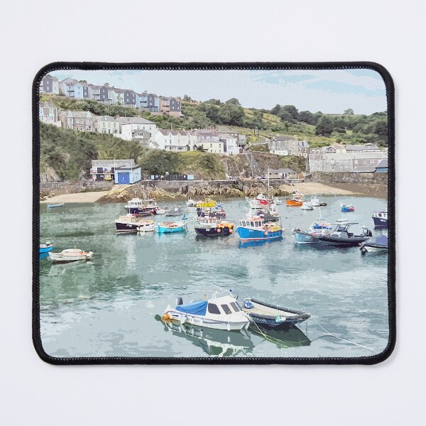 Item preview, Mevagissey Cornwall.  Cornish Travel poster Uk designed and sold by BarbaraGlebska.