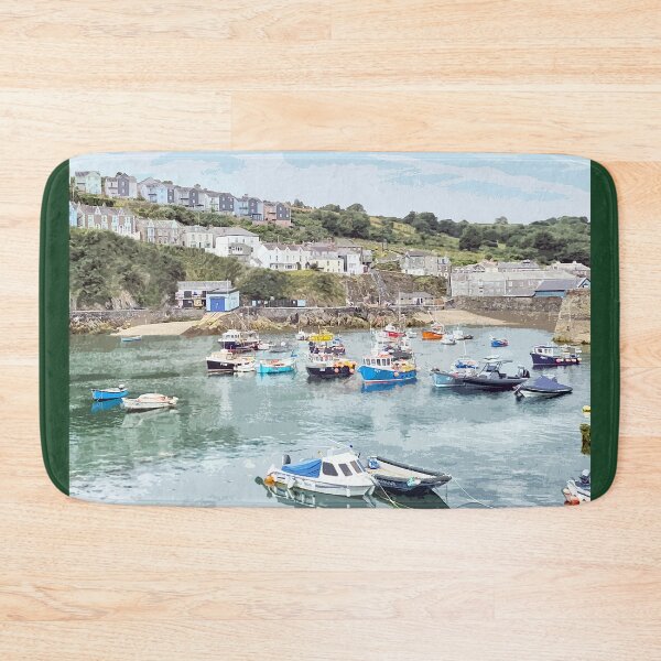 Item preview, Mevagissey Cornwall.  Cornish Travel poster Uk designed and sold by BarbaraGlebska.