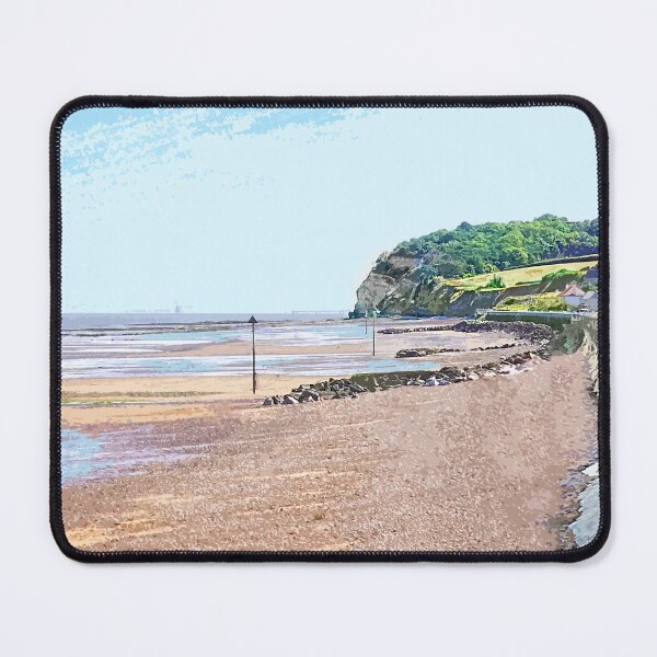 Item preview, Blue Anchor beach Somerset.  Travel poster Uk designed and sold by BarbaraGlebska.