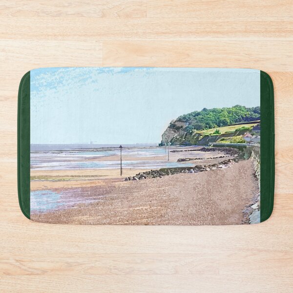 Item preview, Blue Anchor beach Somerset.  Travel poster Uk designed and sold by BarbaraGlebska.