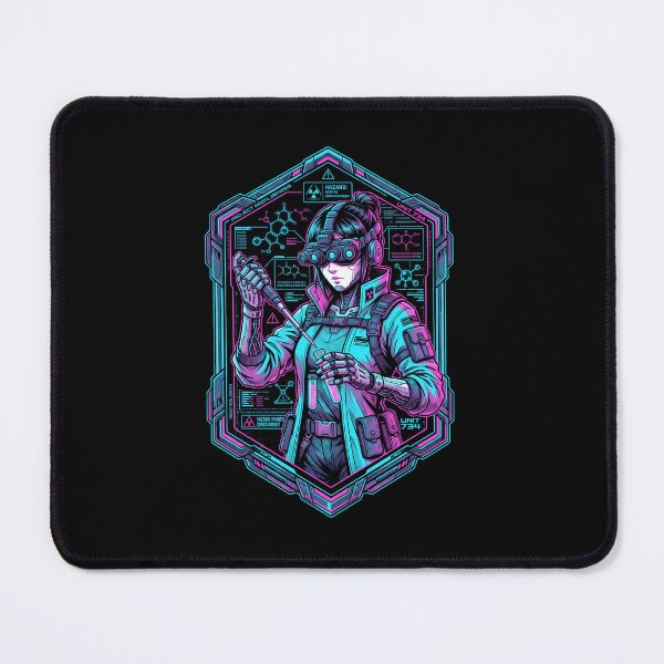 Item preview, Cyberpunk Neon Scientist Nanite Containment Anime Mech Lab Aesthetic designed and sold by mood-draftsman.