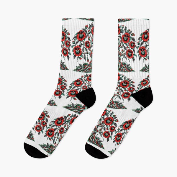 Item preview, Scarlet Floral Tree of Life – Red, Black & Mint Botanical Art designed and sold by Awarrie.
