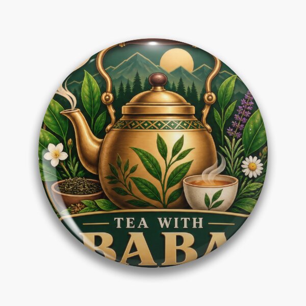Item preview, Tea With Baba Geometric Balkan Drink designed and sold by OfficialBalkan.