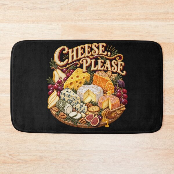 Item preview, Cheese Lover Embroidery – Cheese Please Artisan Charcuterie Foodie Design designed and sold by Emoji Emblems.