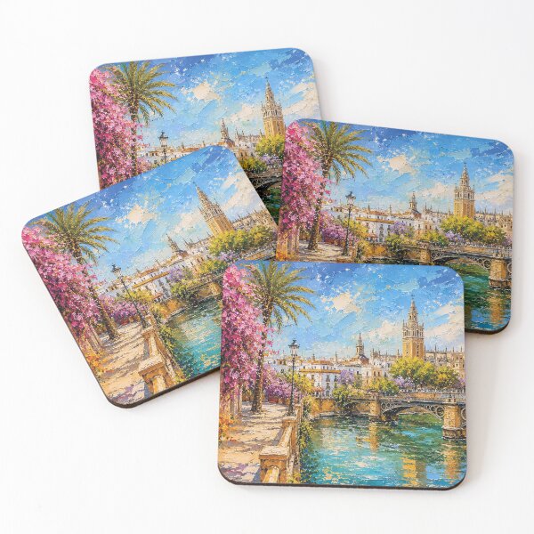 Item preview, Sevilla, Spain – a painting of a summer day in this beautiful European city. designed and sold by GalleryKauffeld.