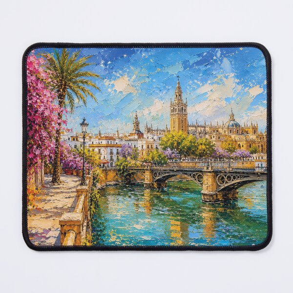 Item preview, Sevilla, Spain – a painting of a summer day in this beautiful European city. designed and sold by GalleryKauffeld.
