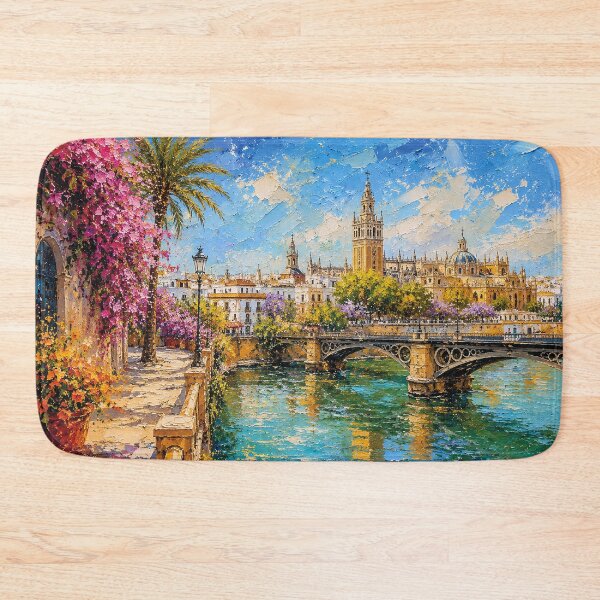 Item preview, Sevilla, Spain – a painting of a summer day in this beautiful European city. designed and sold by GalleryKauffeld.