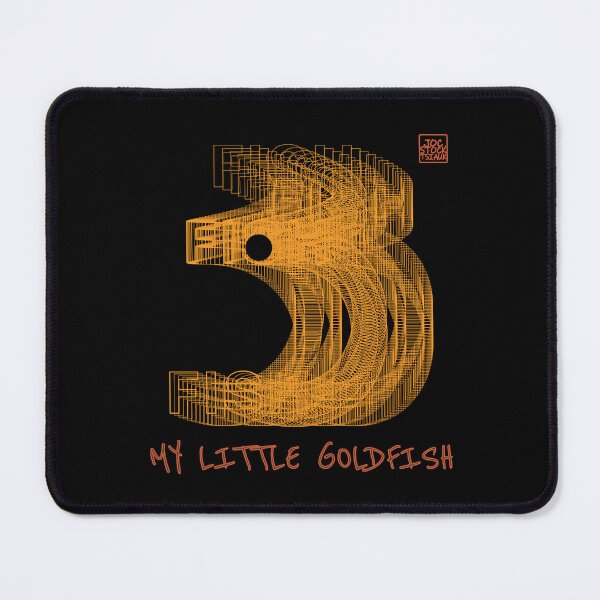 Item preview, I Have a 3-Second Memory Like a Goldfish Funny Quote Gold Art designed and sold by JOCSTOCK.