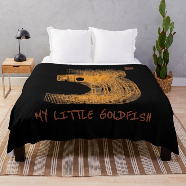 Item preview, I Have a 3-Second Memory Like a Goldfish Funny Quote Gold Art designed and sold by JOCSTOCK.