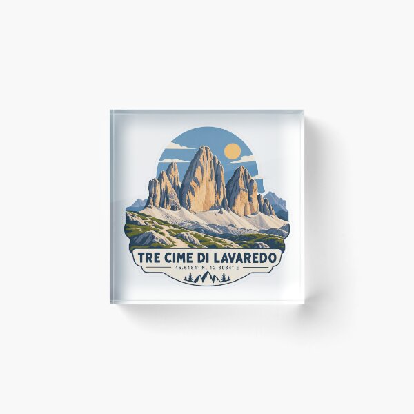 Item preview, Tre Cime di Lavaredo – Dolomites Mountain Travel Art designed and sold by ChicClicker.
