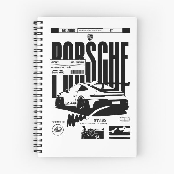 Item preview, Porsche GT3 RS – Race Limitless Retro Technical Poster designed and sold by WATEKE.