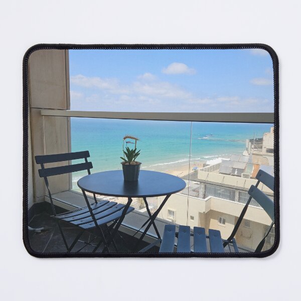 Item preview, Summer Balcony with Stunning Mediterranean Sea View designed and sold by Yanshuf.