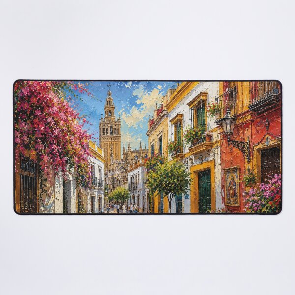Item preview, A painting of Sevilla, Spain – A Beautiful city in Europe. designed and sold by GalleryKauffeld.