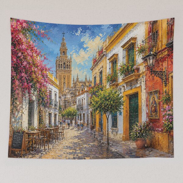 Item preview, A painting of Sevilla, Spain – A Beautiful city in Europe. designed and sold by GalleryKauffeld.